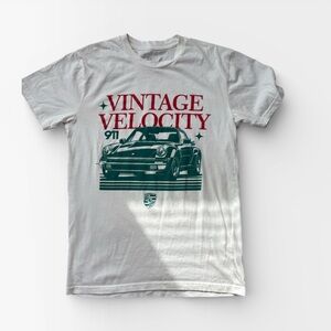 Vintage Velocity Graphic T-Shirt - White